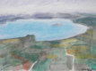 Lago paesaggio aereo